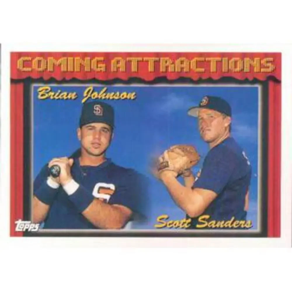 1994 Topps Brian Johnson / Scott Sanders CA, RC # 789 San Diego Padres